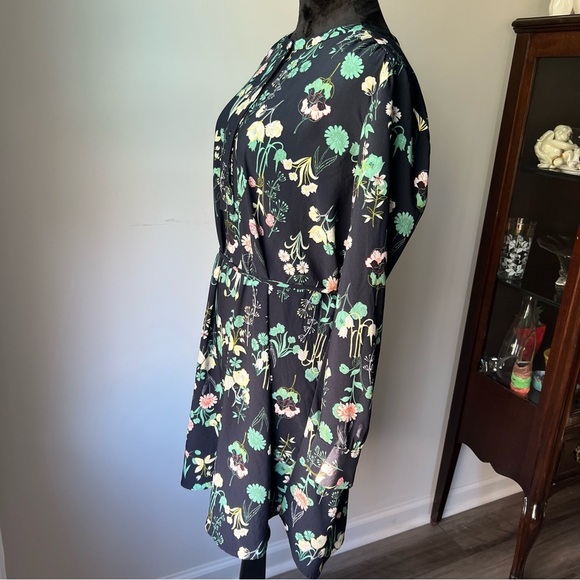 LOFT Outlet Floral Long Sleeve Dress - L - Picture 9 of 9